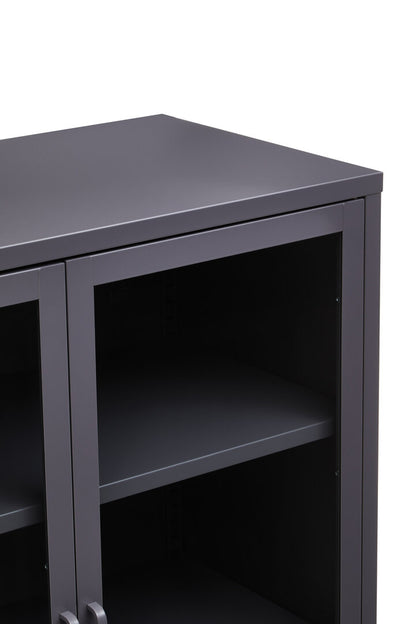 Cambridge Two Door Grey Metal Cabinet