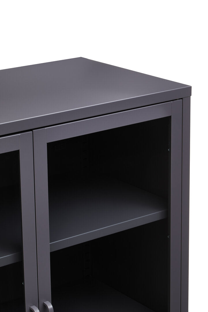 Cambridge Two Door Grey Metal Cabinet