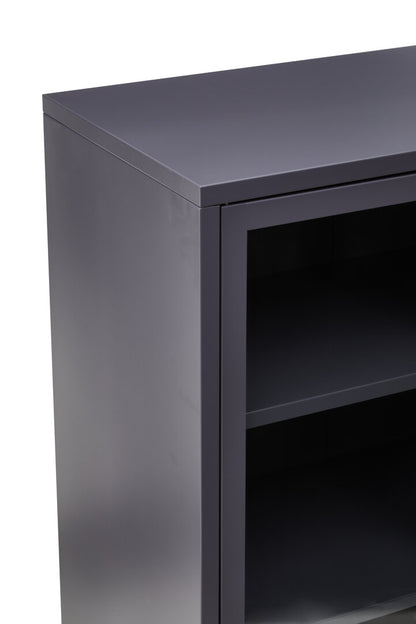 Cambridge Two Door Grey Metal Cabinet