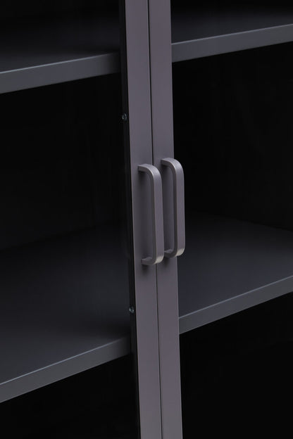 Cambridge Two Door Grey Metal Cabinet