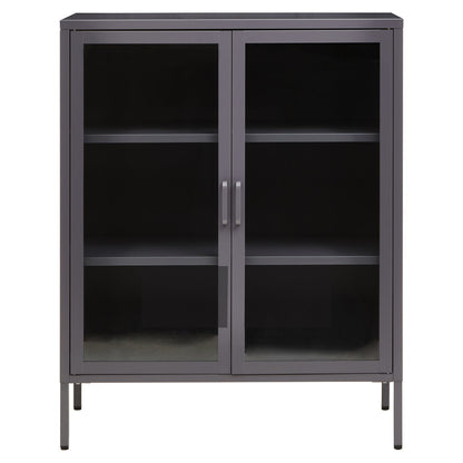 Cambridge Two Door Grey Metal Cabinet