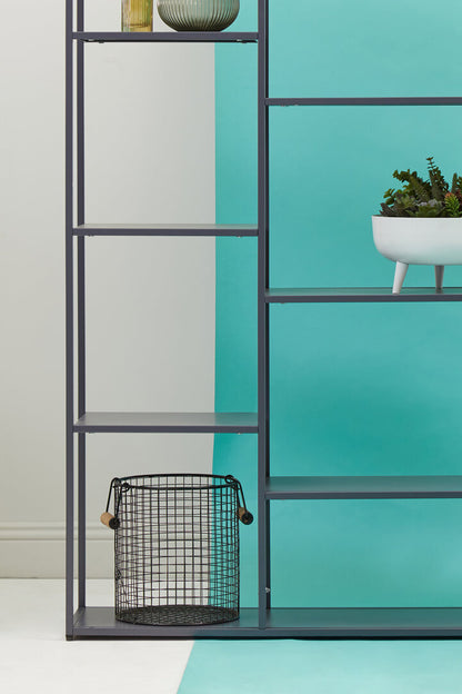 Oxford Grey Metal Multi Shelf Unit