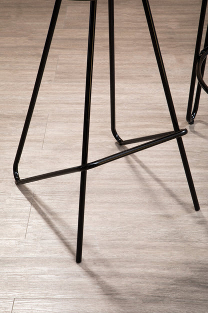 Madison Wooden Top Bar Stool With Metal Legs