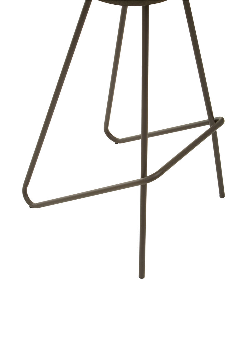 Madison Wooden Top Bar Stool With Metal Legs