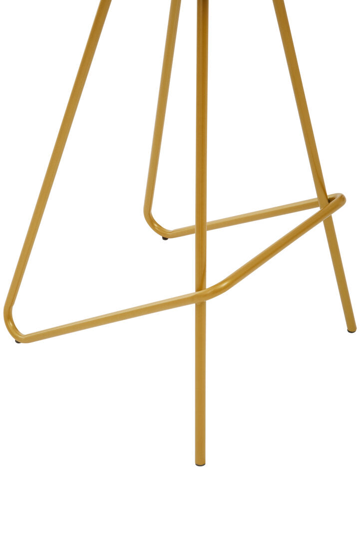 Madison Elm Wood Bar Stool With Metal Legs