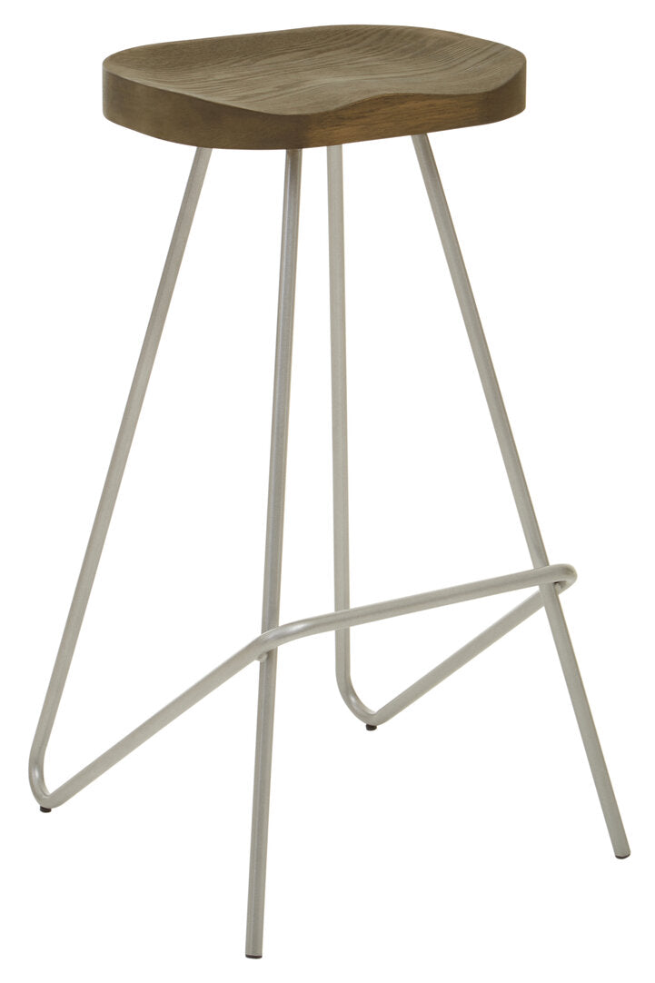 Madison Silver Metal Frame Bar Stool