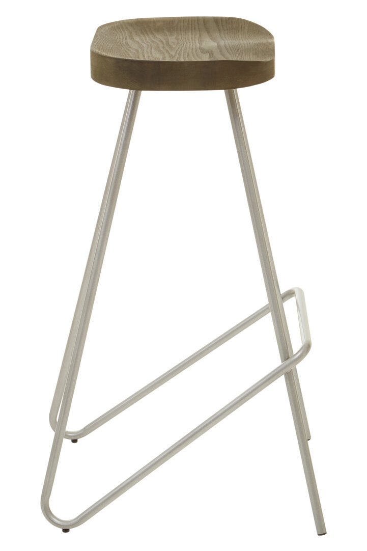 Madison Silver Metal Frame Bar Stool