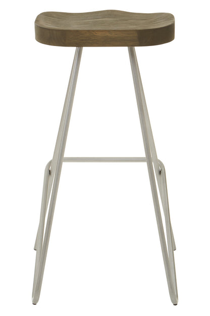 Madison Silver Metal Frame Bar Stool