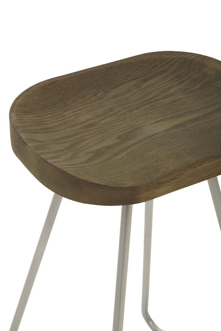 Madison Silver Metal Frame Bar Stool