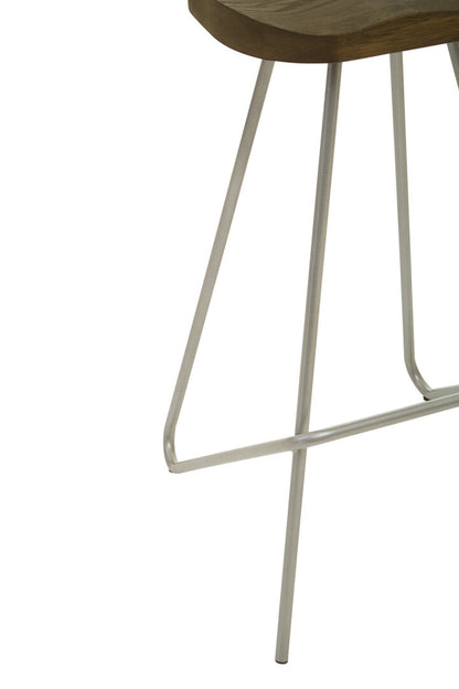 Madison Silver Metal Frame Bar Stool