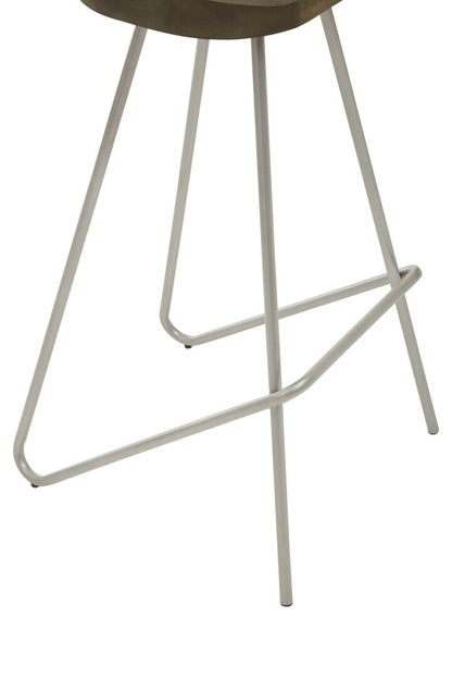 Madison Silver Metal Frame Bar Stool