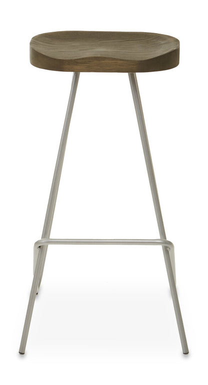 Madison Silver Metal Frame Bar Stool