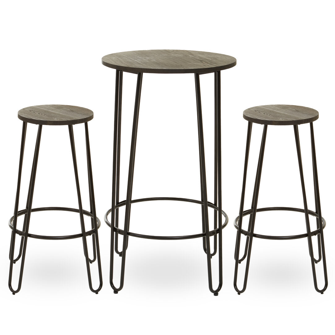 Madison 3 Piece Bar Table And Stool Set