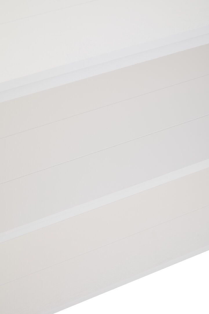 Savoy Three Shelf Large Ivory Bookcase