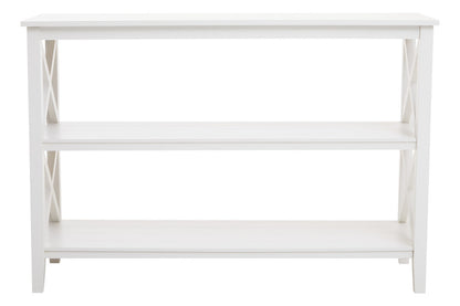 Savoy Three Shelf Large Ivory Bookcase