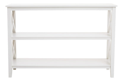 Savoy Three Shelf Large Bookcase Ivory 