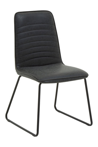 Belgravia Foundry Black Leather Effect Chair