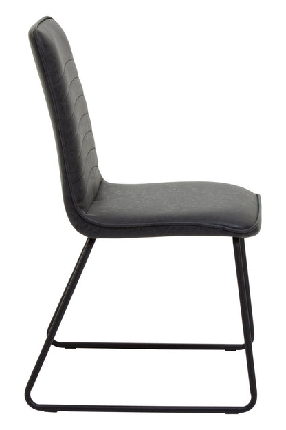 Belgravia Foundry Black Leather Effect Chair