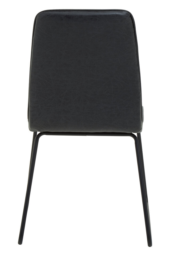 Belgravia Foundry Black Leather Effect Chair