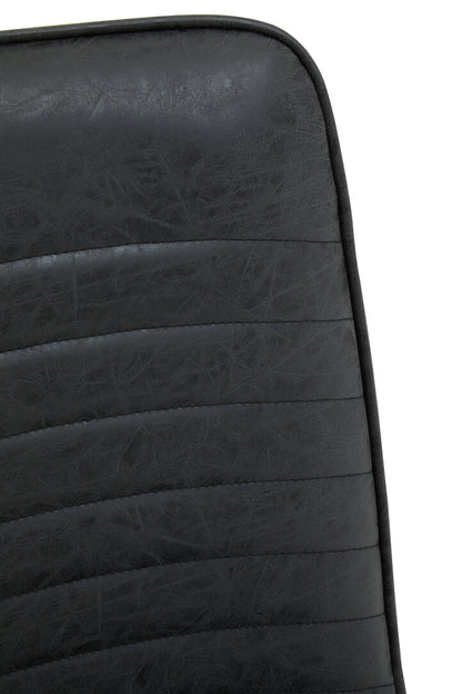 Belgravia Foundry Black Leather Effect Chair