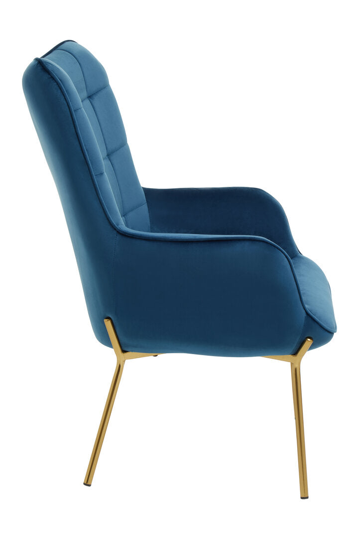 Richmond Blue Velvet Chair