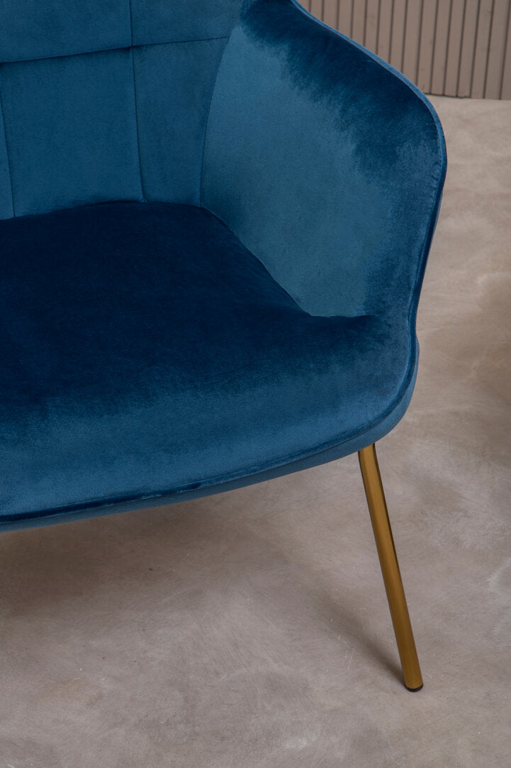 Richmond Blue Velvet Chair