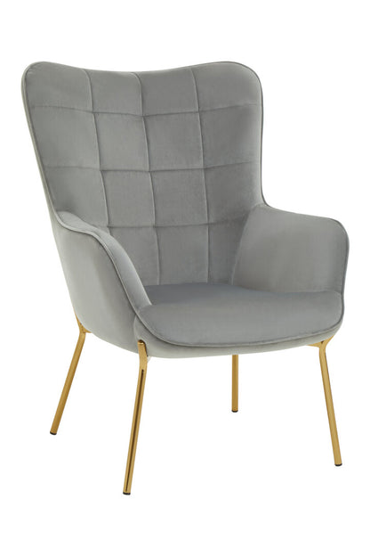 Richmond Grey Velvet Chair
