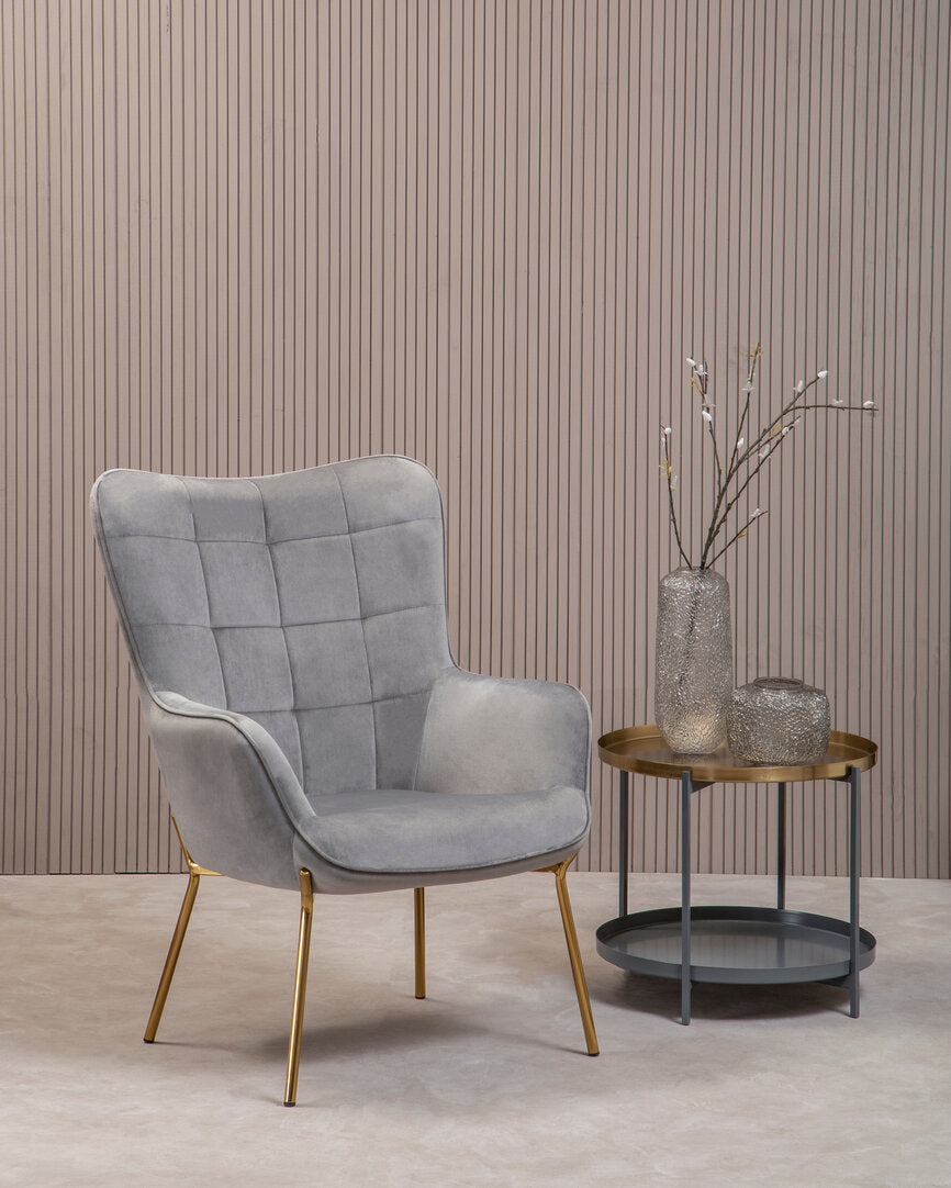 Richmond Grey Velvet Chair