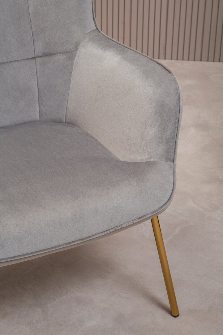Richmond Grey Velvet Chair