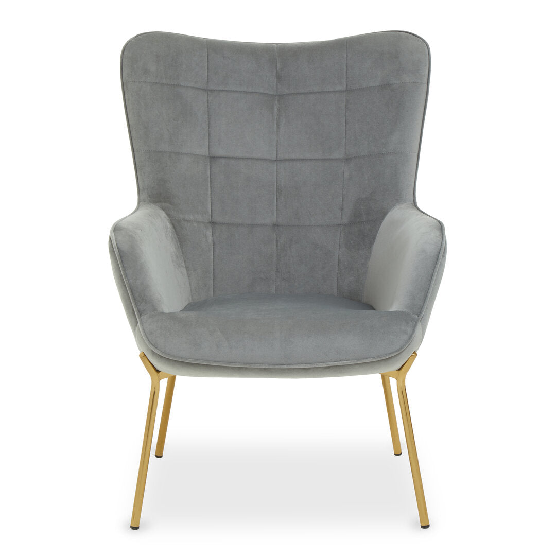 Richmond Grey Velvet Chair
