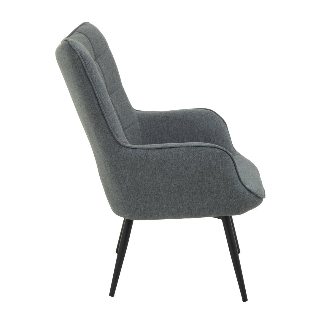 Richmond Grey Fabric Armchair