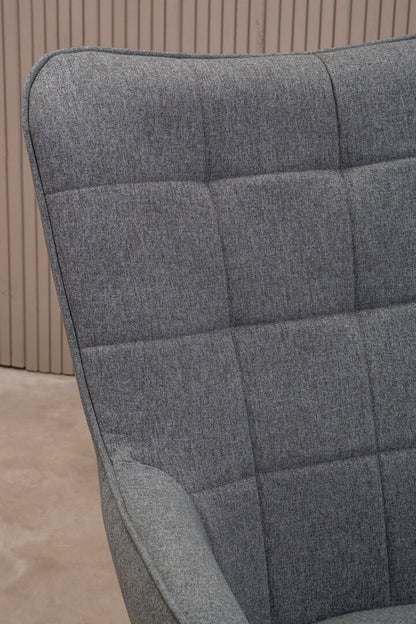 Richmond Grey Fabric Armchair