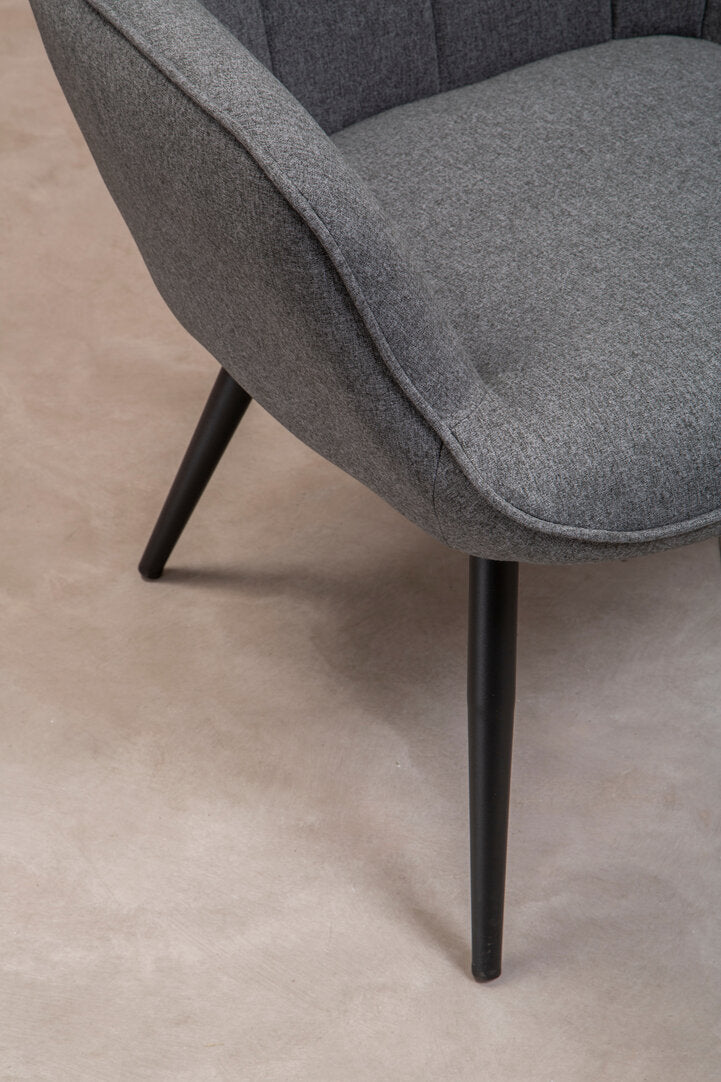 Richmond Grey Fabric Armchair