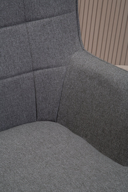 Richmond Grey Fabric Armchair