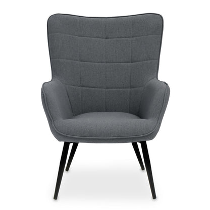 Richmond Grey Fabric Armchair