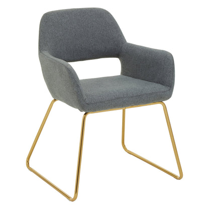 Richmond Grey and Gold Dining Chair