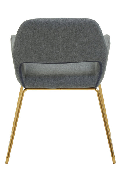 Richmond Grey and Gold Dining Chair