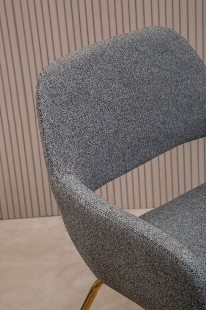 Richmond Grey and Gold Dining Chair