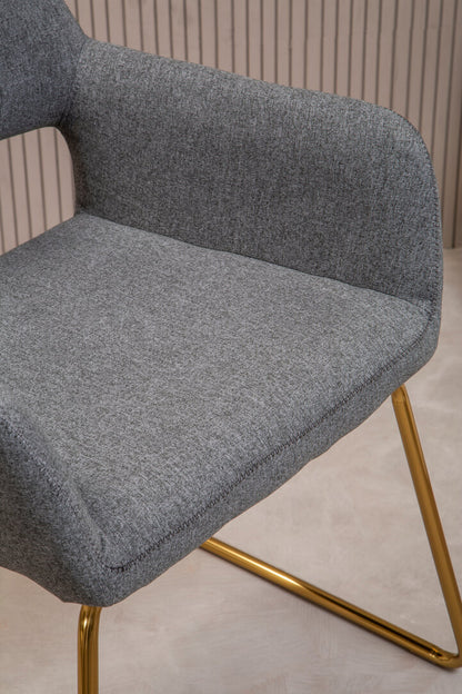 Richmond Grey and Gold Dining Chair