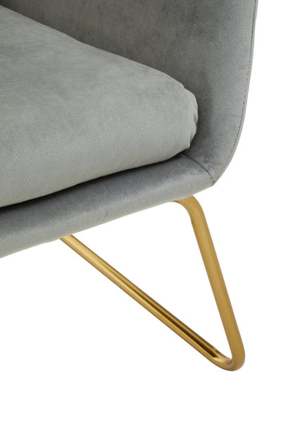Richmond Grey Velvet Armchair