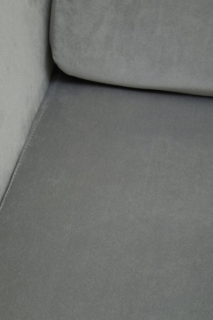 Richmond Grey Velvet Armchair