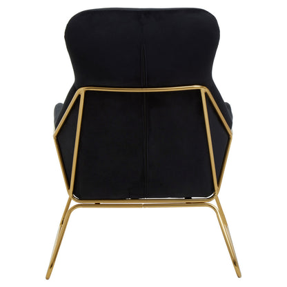 Richmond Black Velvet Armchair