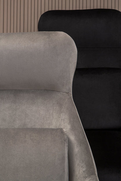 Richmond Black Velvet Armchair