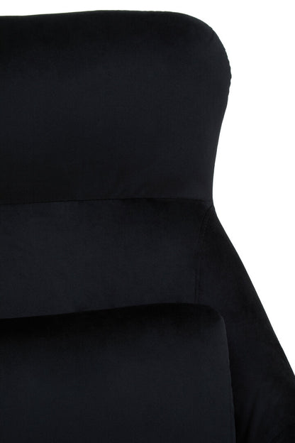 Richmond Black Velvet Armchair