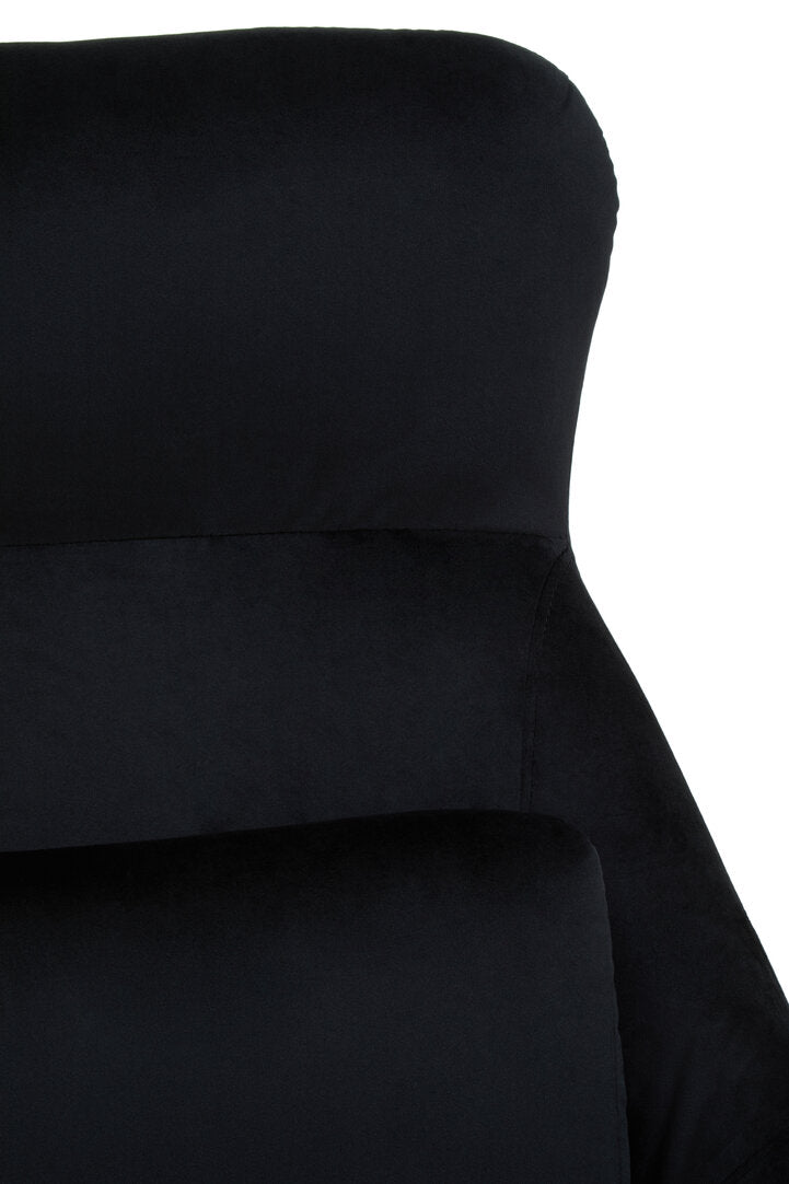 Richmond Black Velvet Armchair