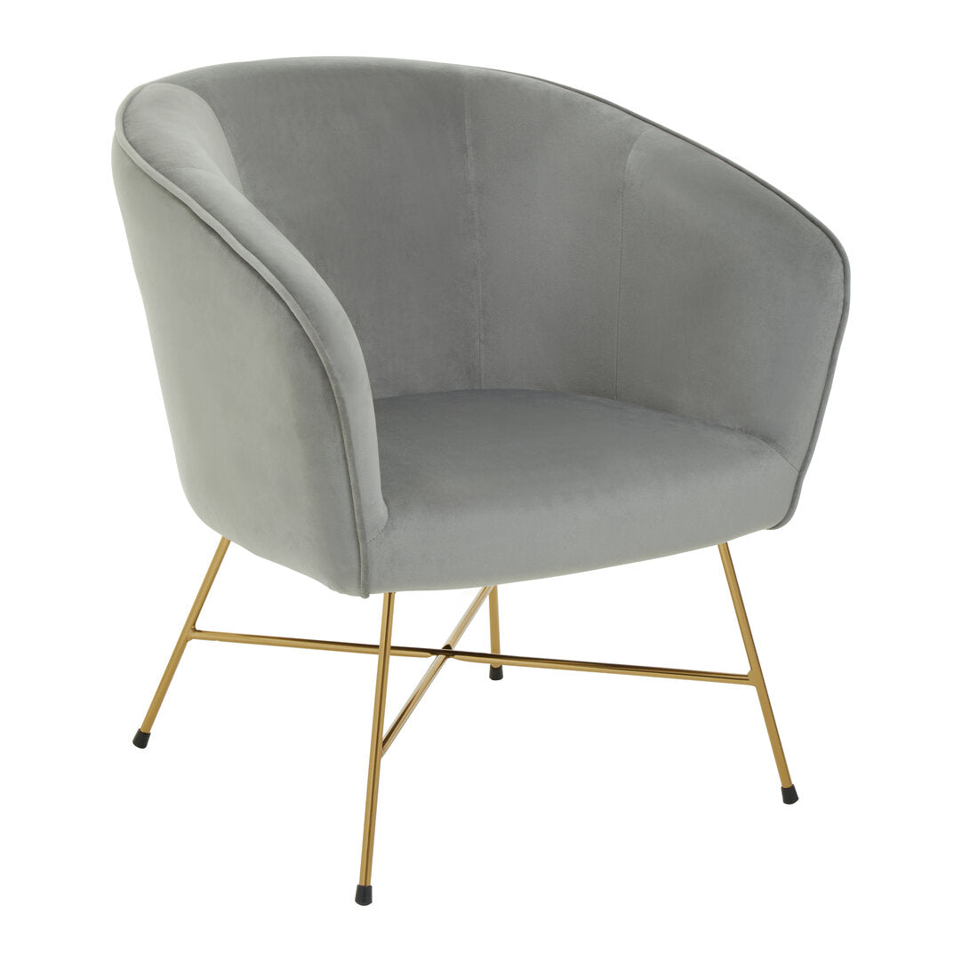 Richmond Grey Chair With Metal Frame