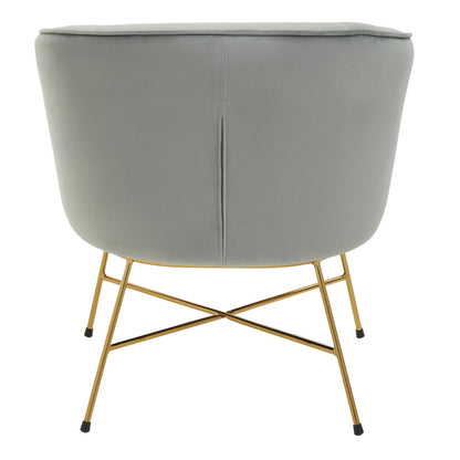 Richmond Grey Chair With Metal Frame