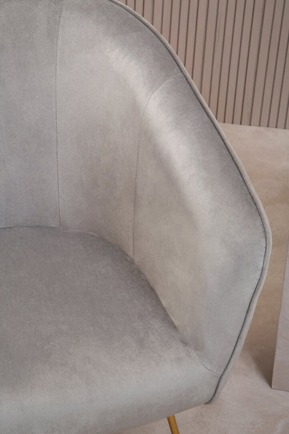 Richmond Grey Chair With Metal Frame