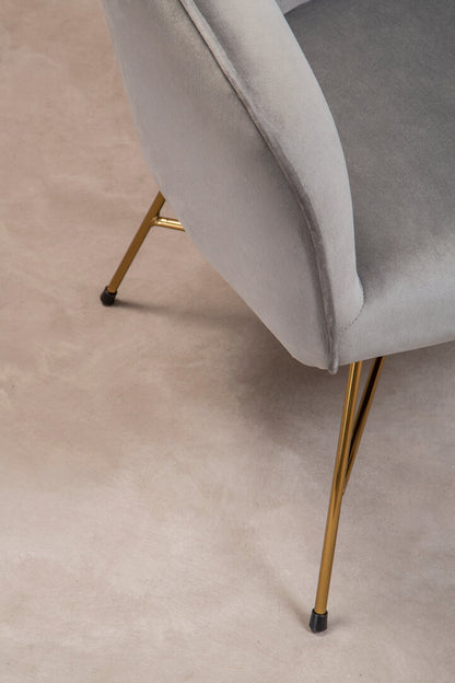 Richmond Grey Chair With Metal Frame