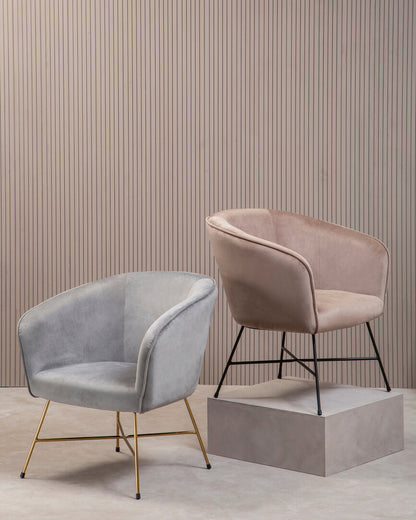 Richmond Grey Chair With Metal Frame